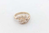 0.38cttw Diamond Ring In 14k Yellow Gold 3.4 Grams Size 5.25 Eb0926worsa