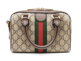 Gucci Ophidia Small Boston Bag In New Gg Monogram Coated Canvas Fw0526izxdu