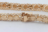 14k Yellow Gold Filigree Bracelet 10.9 Grams 7 Inch Eb726rcrsa