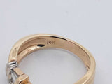 1.04ctw Princess Cut Diamond Ring In 14k Yellow Gold 6.5g Size 7.5 Eb1225loxzsa
