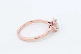 0.55ctw Center Diamond Ring In 14k Rose Gold 3.4 Grams Size 8 Eb1125lwrxdu
