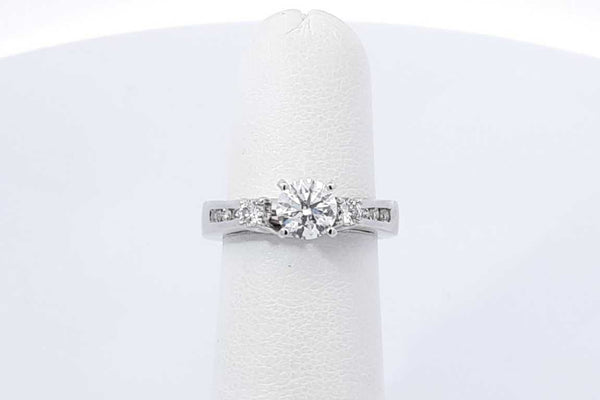 0.81ctw Diamond Wedding Set In 14k White Gold 4.6 Grams Size 5 Eb1125irxdu