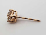 2.5 Cttw Diamond & 14k Yellow Gold Stud Earrings & Jackets 6.7 Gram Fw0826lrzxdu