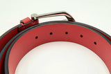 Louis Vuitton Paris Maison Fondee En 1854 Red Leather Belt Eb1224lrxdu