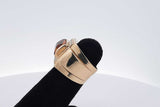 Orange Gemstone & Diamond Ring In 14k Yellow Gold 18.4 Grams Size 5 Eb0726lxorsa