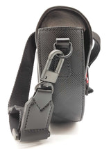 Mont Blanc 3.0 Lock Round Black Embossed Leather Messenger Bag Do0526oxzde