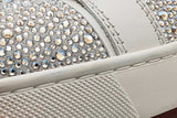 Christian Louboutin Junior Strass Flat Sneakers Size 41.5 Eb0426worsa