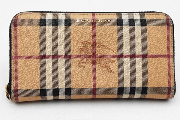Burberry Haymarket Check Zip Around Wallet Eb1025loxdu