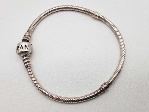 Pandora Moments 0.925 Sterling Silver Snake Bracelet 7 In Do0425lrde
