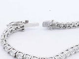 Approx. 8.1ctw Diamond Tennis Bracelet In 14k White Gold 13g 7 Inch Eb1024ccsxsa