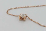 Cartier C De Cartier Diamond Pendant Necklace In 18k Rose Gold 2.5g Eb0826lxxzsa