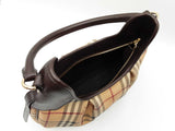 Burberry Brooklyn Hobo Bag In Haymarket Check Coated Canvas Fw0426ozxdu