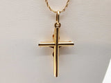 10k Yellow Gold 5.7g Cross Pendant Chain 20 In Do0625lrxde