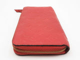 Louis Vuitton Red Monogram Empreinte Zippy Wallet Sd0726lpzdu