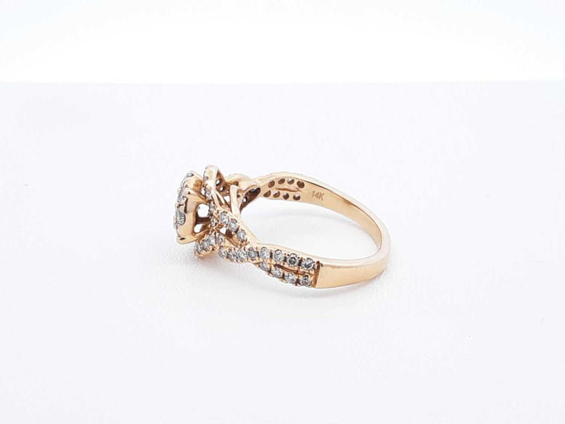 1.10 Cttw Diamond & 14k Yellow Gold Ring 3.3 Grams Size 7 Fw0824rxzdu