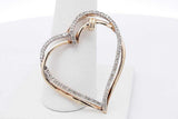 10k Yellow Gold Diamond Heart Pendant 3 Grams Eb0926lirsa