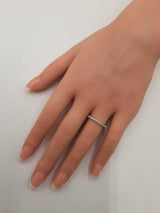 The Leo Diamond & 14k White Gold Anniversary Ring 2.5 Gram Size 6.75 Fw0826osxdu