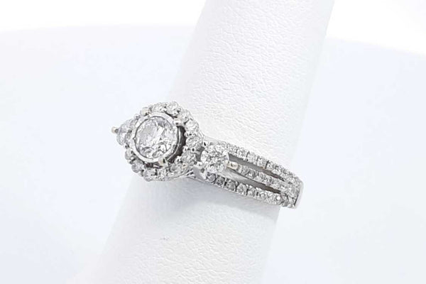 Approx. 0.4ctw Diamond Ring In 14k White Gold 3.3 Grams Size 6.5 Eb0824lrxdu