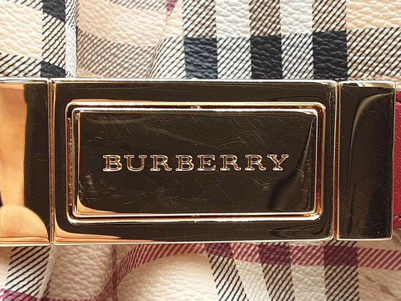 Burberry Golderton Haymarket Check Canterbury Coated Canvas Tote Bag Fw1124orxsa