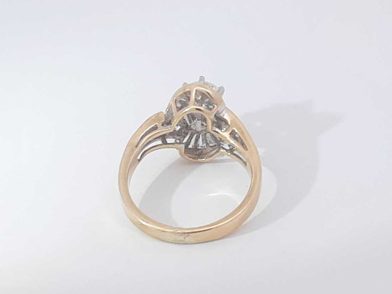 1.71 Cttw Diamond 18k Yellow Gold Ring 5.4 Grams Size 6.5 Aa0725lizxsa