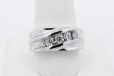 0.25cttw Diamond Ring In 14k White Gold 5.9 Grams Size 9.25 Eb0926cxzsa