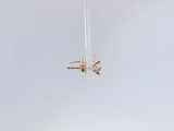 0.74 Cttw Lab Grown Diamond 14k Yellow Gold Stud Earrings .6 Grams Aa0725lcxsa