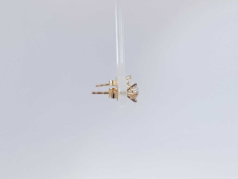 0.74 Cttw Lab Grown Diamond 14k Yellow Gold Stud Earrings .6 Grams Aa0725lcxsa