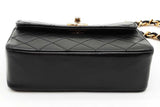 Chanel Mini Quilted Black Leather Crossbody Bag Eb0526lorxde
