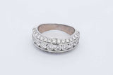 1.9cttw Diamond Ring In 14k White Gold 5.2 Grams Size 6 Eb0826crxdu