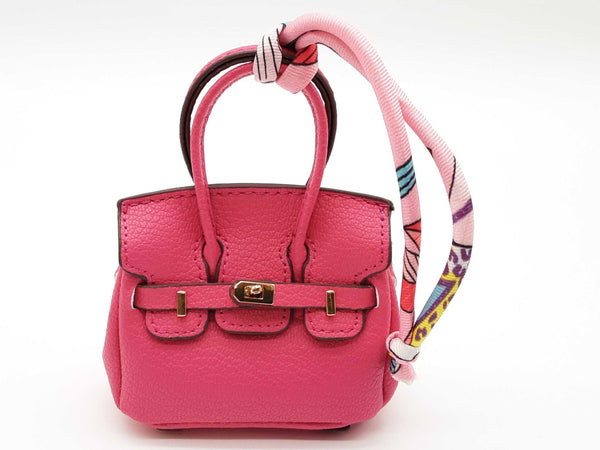 Magenta Pink Mini Bag Charm Do0725ide