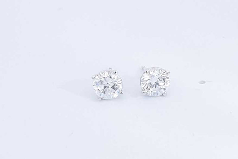 Lab Grown Diamond 3.07ctw Stud Earrings In 14k White Gold 1.69g Eb1121pwxzsa