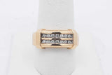 0.14cttw Diamond Ring In 10k Yellow Gold 3.7 Grams Size 8.5 Eb0926lrxsa