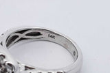 1.41cttw Diamond 14k White Gold Ring 8.2 Grams Size 7 Eb0626clxsa