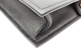 Versace La Medusa Black Leather Wristlet Clutch Eb0826cxzde