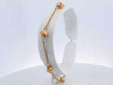 18k Yellow Gold 4.1 Grams Cable Bracelet 8 In Aa0825lrzsa