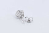 2.08ctw Lab Grown Diamond Stud Earring In 14k White Gold 1.1 Grams Eb0925prxdu