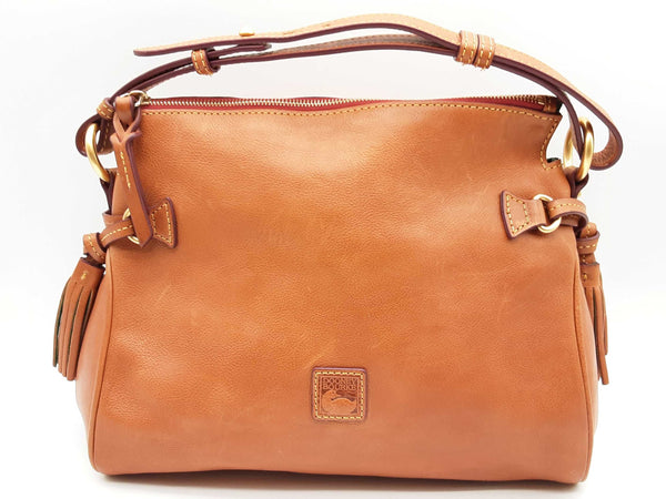 Dooney & Bourke Florentine Tassel Brown Leather Shoulder Bag Do1024ixde