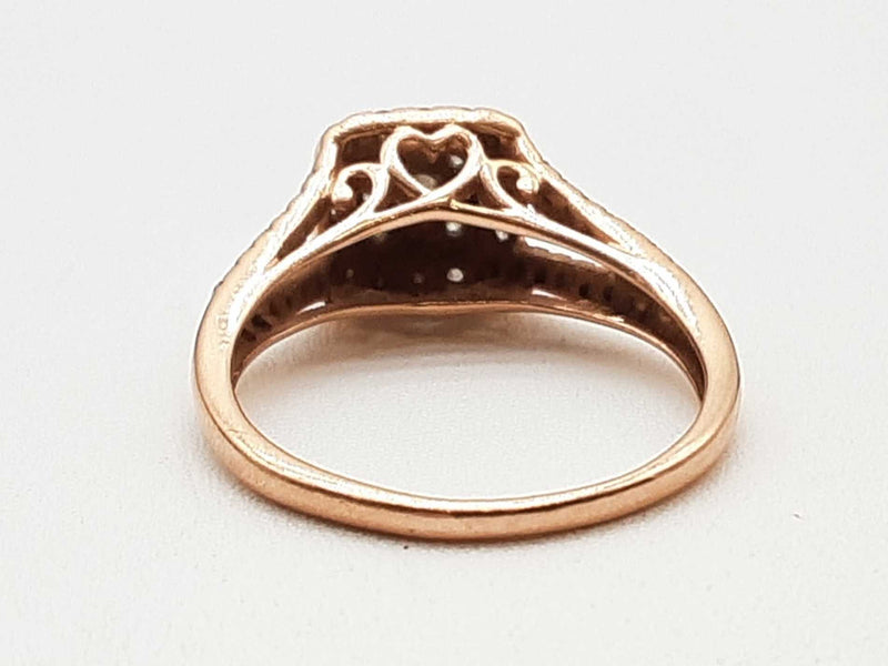 0.60 Cttw Diamonds 10k Rose Gold 2.4g Ring Size 6.75 Do0425lrxde