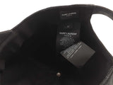 Yves Saint Laurent Embroidered Sl Signature Logo Black Hat Size 57 Aa0826lzxsa