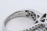 2.2ctw Diamond Ring In 14k White Gold 8.5 Grams Size 8 Eb1125sxzdu