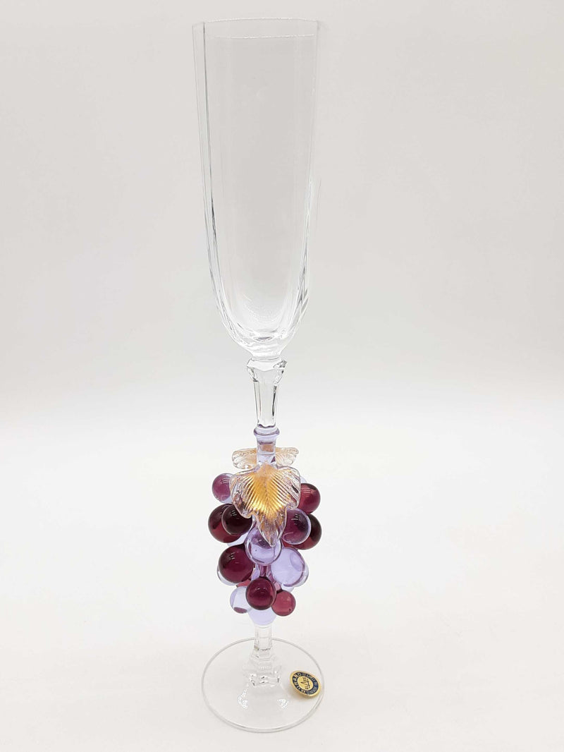 Murano Grape Glass Champagne Flute Do0125wxde