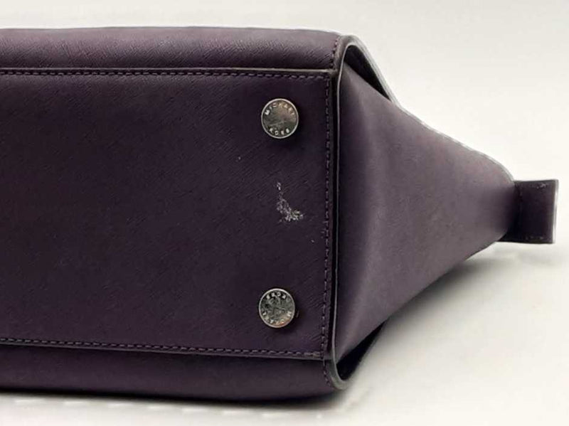 Michael Kors Selma Purple Saffiano Leather Satchel Sd1025wzsa