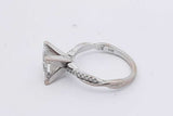 2.52ctw Princess Cut Diamond Ring In 14k White Gold 3.1g Size 5.25 Eb0326prxzsa