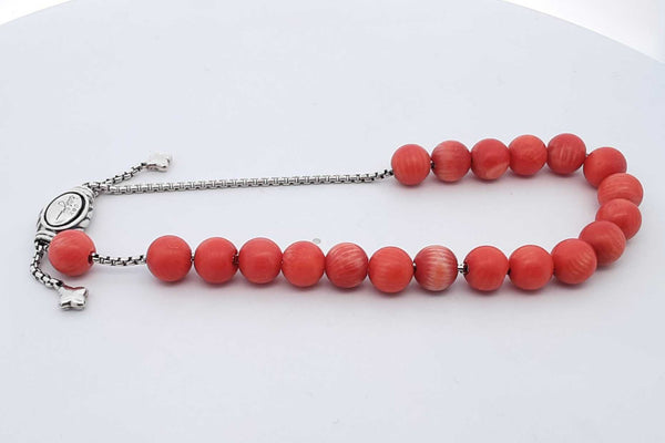 Davidn Yurman Coral Spritual Beads Bracelet With 925 Clasp 18.8g Aa0724lorsa