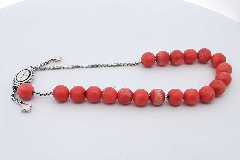 Davidn Yurman Coral Spritual Beads Bracelet With 925 Clasp 18.8g Aa0724lorsa