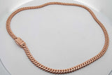 10k Rose Gold Diamond Cuban Link Necklace 55.6 Grams 20 Inch Eb0726oxxzsa