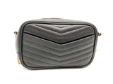 Yves Saint Laurent Mini Lou Quilted Black Leather Crossbody Bag Fw1224rxzsa