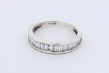 1.0cttw Lab Grown Diamond Ring In Sterling Silver 2.7 Grams Size 7 Eb0326rxdu