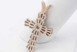 1.35cttw Diamond Cross 14k Yellow Gold Pendant 5.3 Grams Eb0426rrxsa