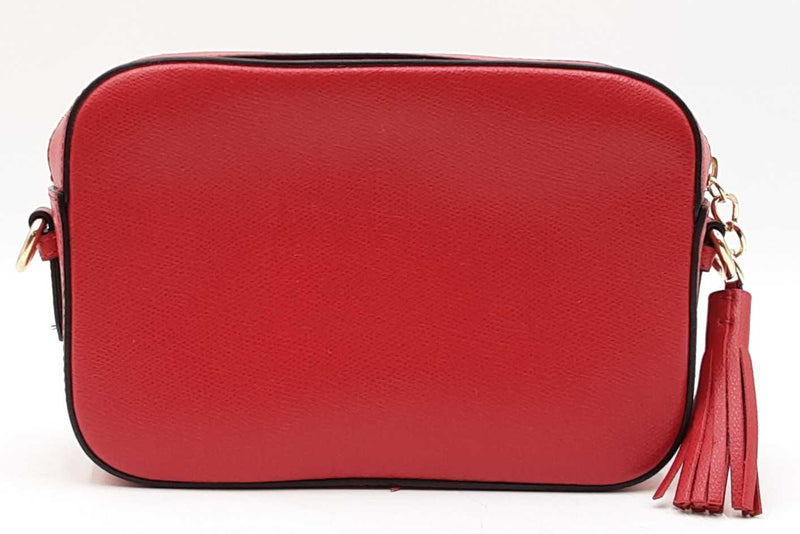 Valentino By Mario Valentino Red Leather Babette Bonbon Crossbody Eb1125lxzdu